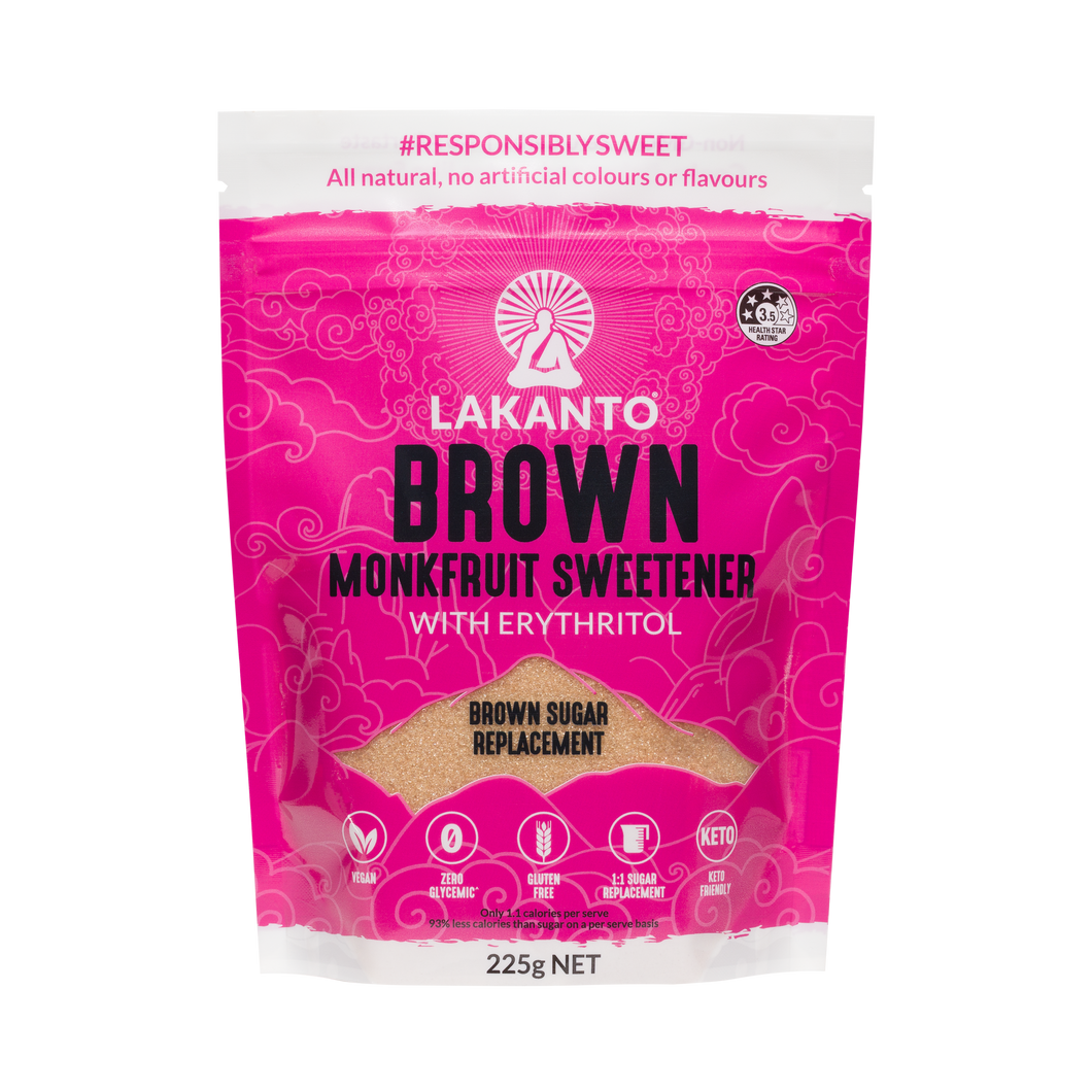 Lakanto Monkfruit Sweetener Brown replaces brown sugar