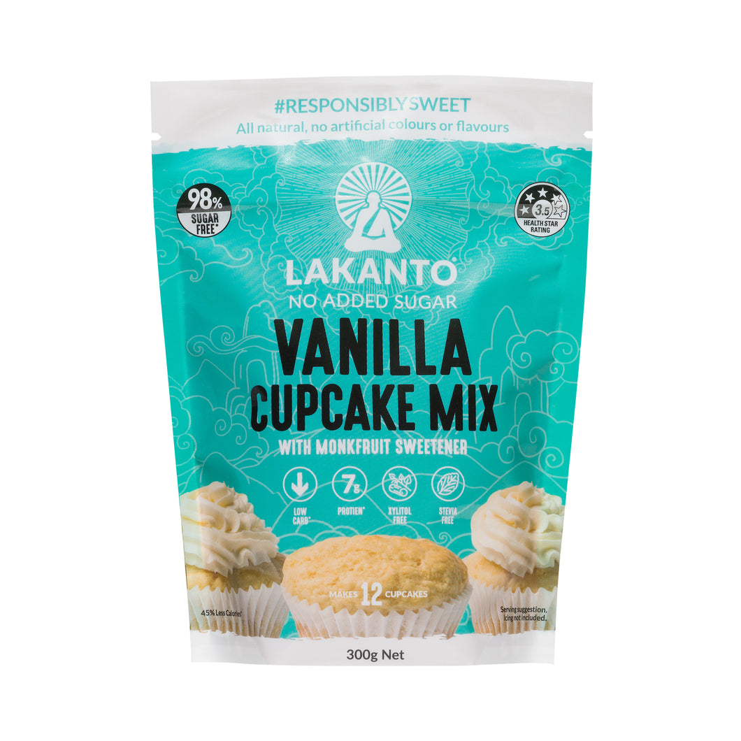 Lakanto Monkfruit Vanilla Cupcake mix 98% Sugar-Free